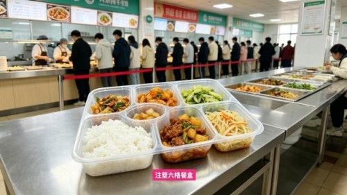 PP six-layer square lunch box